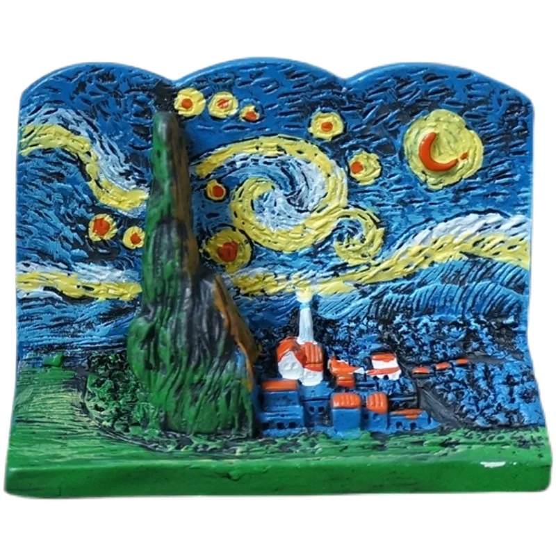 Van Gogh Refrigerator Magnets Cartoon Magnetic Stickers Handmade Resin Crafts Cute Souvenir Fridge Magnet Gift For Kids Birthday