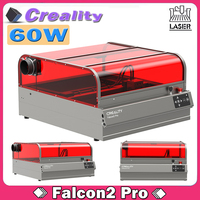 Creality Falcon2 Pro 60W Laser Engraver With 1.6W Laser Module FDA Class1 Fully Enclosed Drawer Lid-open Safety Stop Air Assist