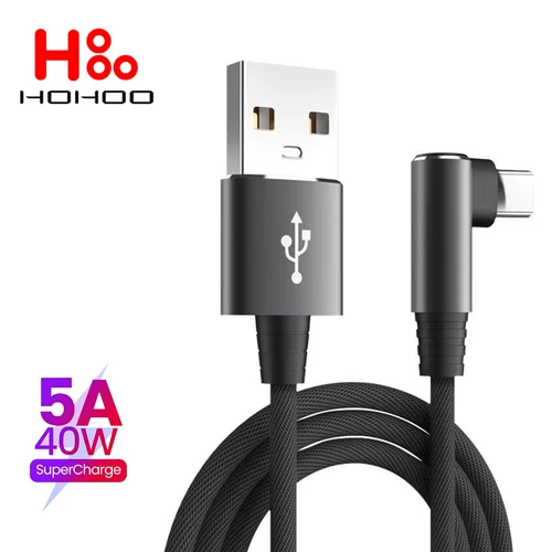 5A USB Type C 케이블 90도 USB Type C 케이블 OPPO 40W 급속 충전 케이블용 명예 샤오미 15 14 13 12 11 전문 Redmi k80 70 60 50 40 전문 Nota 11T 전문 화웨이 P70 60 40 pro Mate 60 40 pro OnePlus 13 12 Ace 2 3 Realme 충전 데이터 케이블  Best5