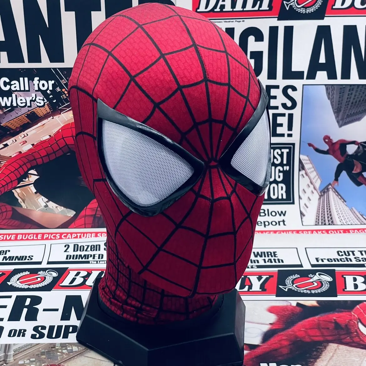 Handmade Spider-Man 2 Movie Accuracy Garfield Version Cosplay Mask Peter Parker Handicraft Collectible Item For Birthday Gifts image 3