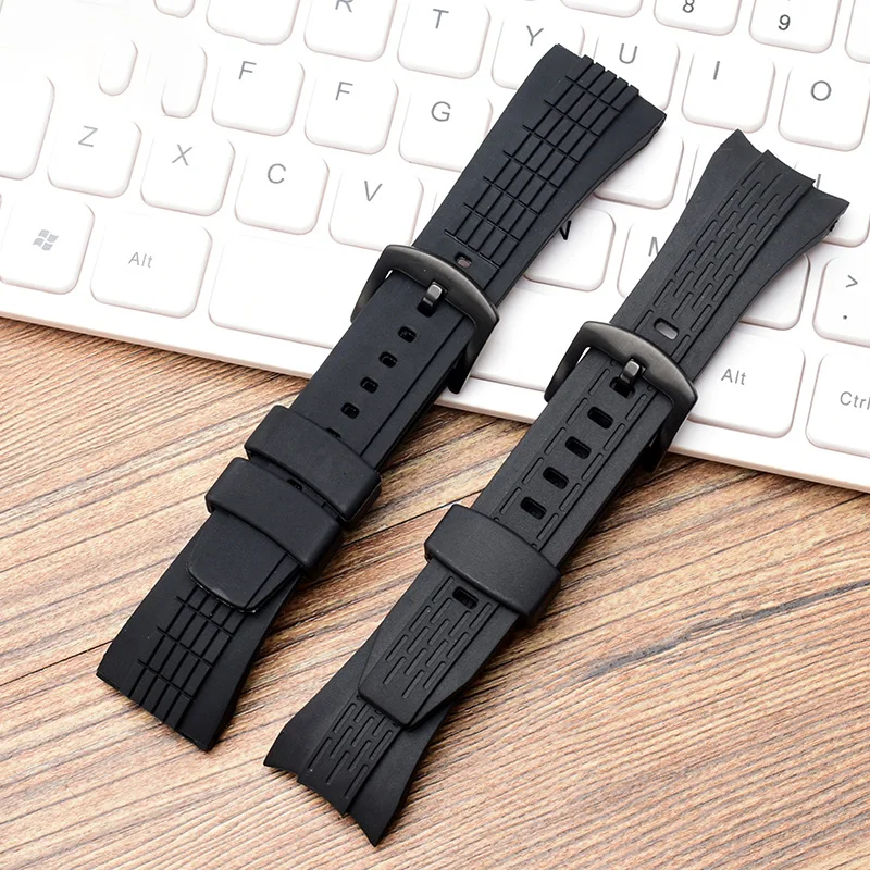 26mm Silicone watch band for Seiko VELATURA/SRH SRH006/SPC007 series Watch strap Waterproof Rubber sports Watch strap