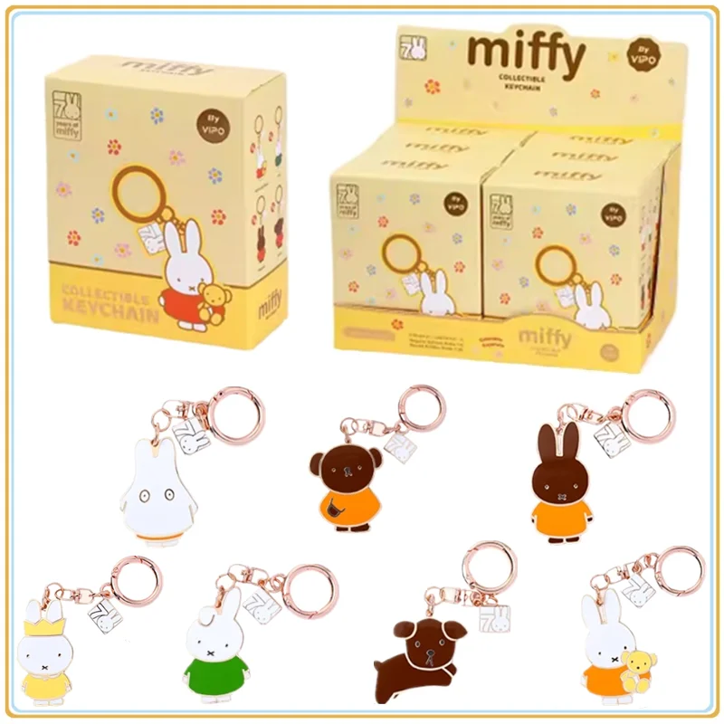 

In Stock Original VIPO Miffy 70th Anniversary Series Keychain Blind Box Anime Character Collection Decoration Holiday Toys Gifts