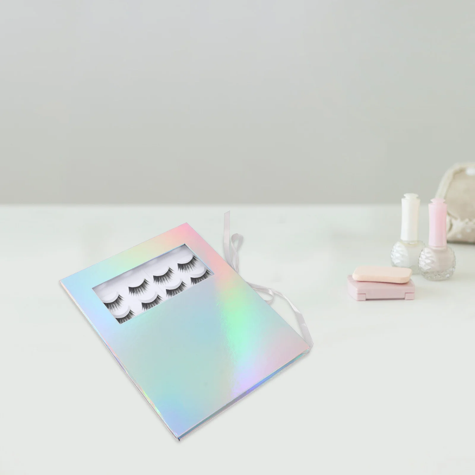 1Pcs False Eyelash Holder Sturdy Paper Lash Storage Box Portable Eyelash Container Organizer Resistant to Damage