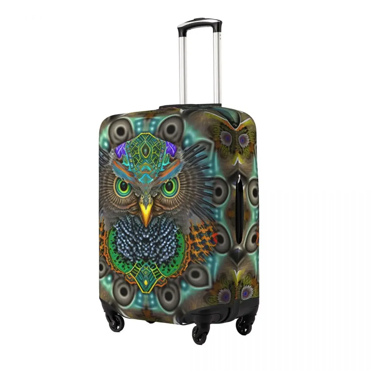 Owl Of The Bright Print Luggage Protective Dust Covers Elastic Waterproof 18-32inch Suitcase Cover Travel Accessories