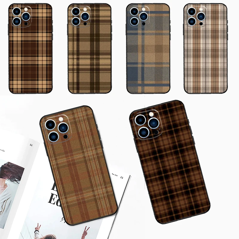 Brown Plaid Case Fo… - image