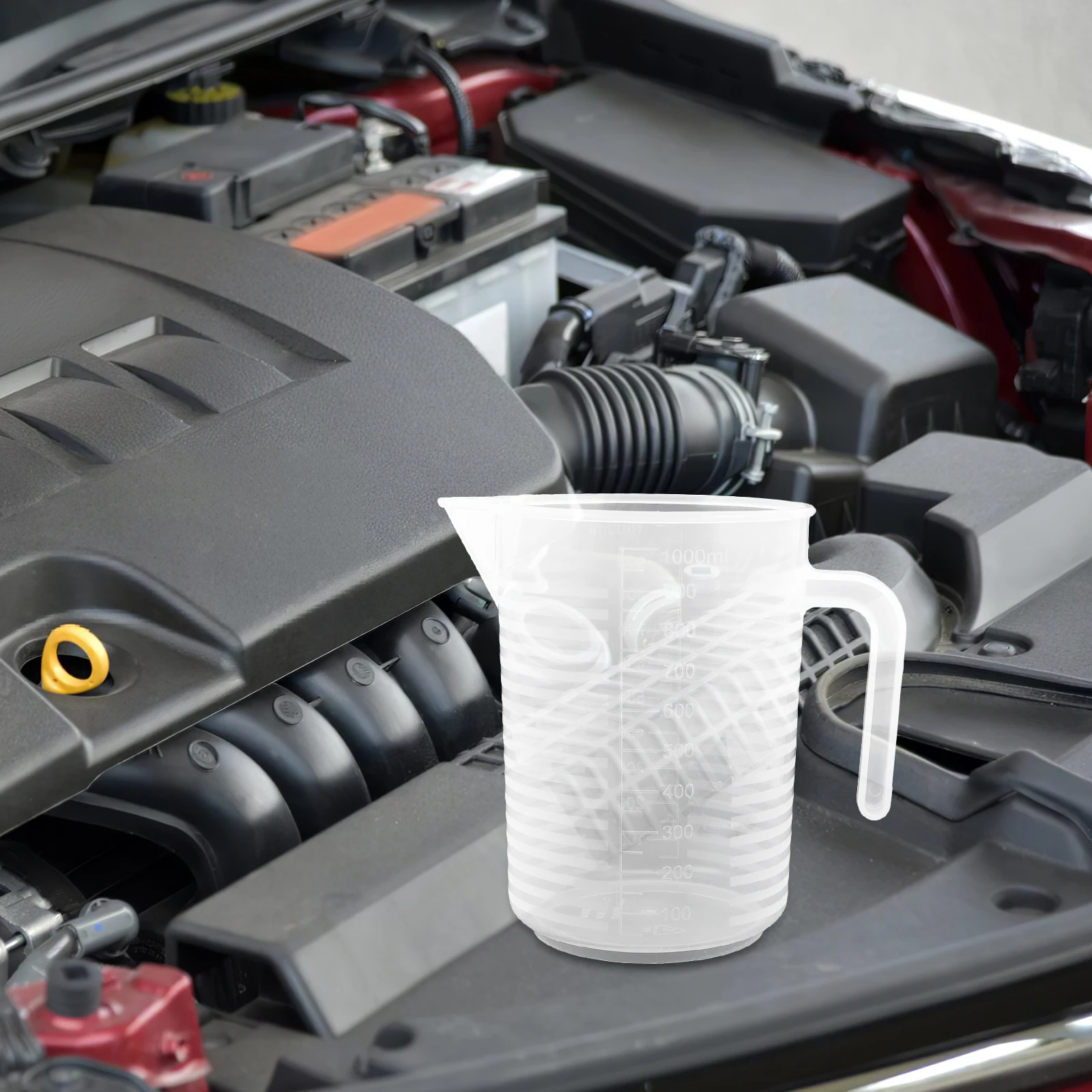 

Large Capacity Oil Measuring Cup Auto Transmission Engine Plastic Pitcher Handle Precise Measurement Reusable Automotive Liquid