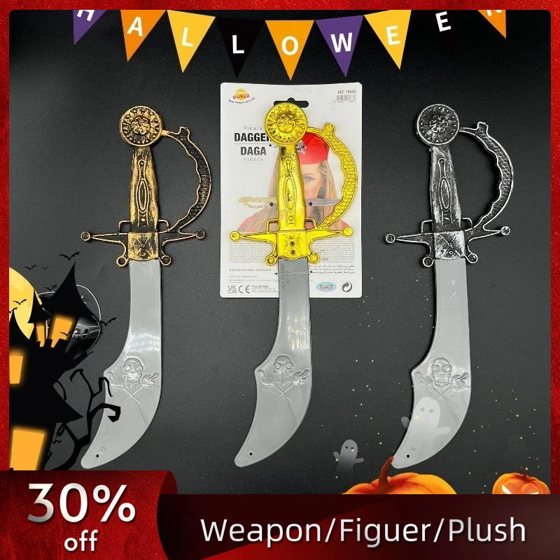 

32cm/12.6in Pirate Knife Anime Model Props Plastics Cosplay Peripherals Halloween Outdoor Toy Collectible Ornaments Crafts Gift