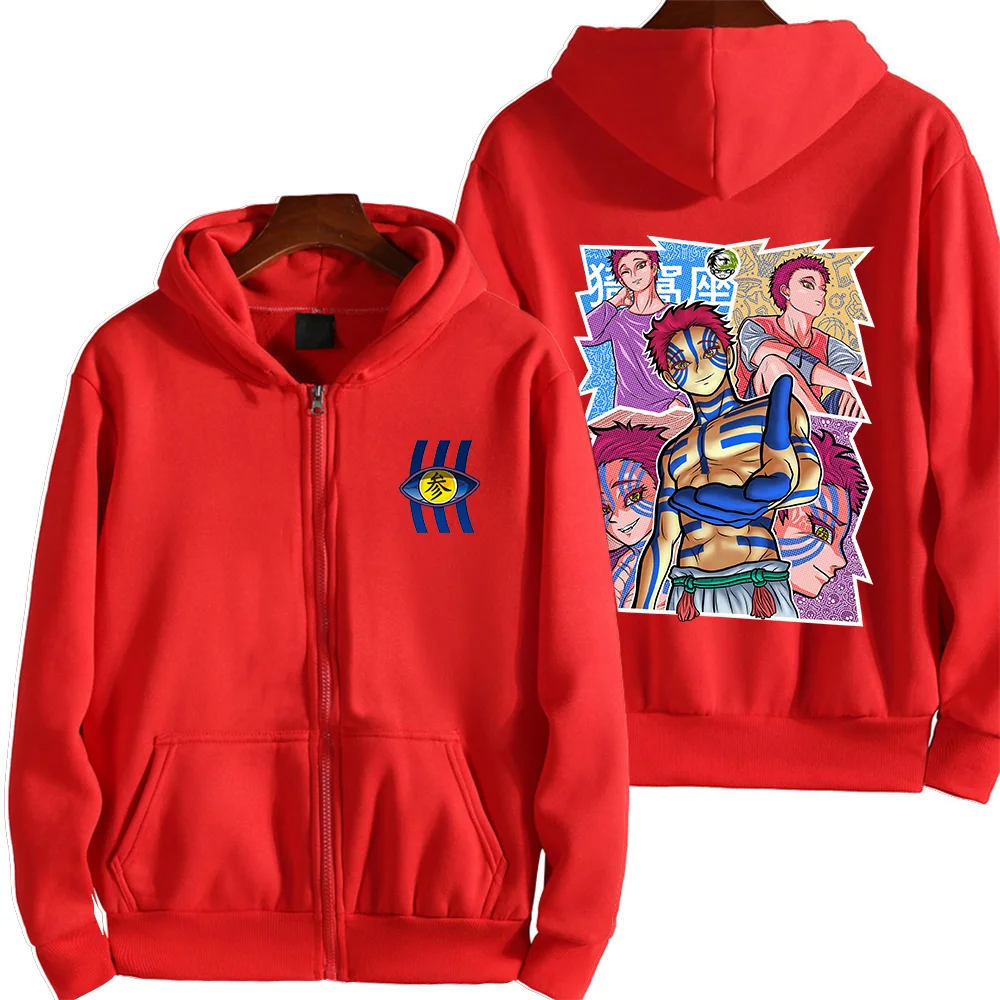 Demon Slayer Akaza Japan Anime Printed felpe con cappuccio da donna Plus Size felpe Pullover a maniche lunghe da donna