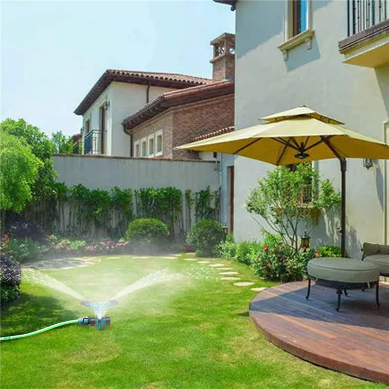 5 Piece 360Degree Rotating Lawn Sprinkler Fit For Adjustable Automatically Irrigation System For Yard
