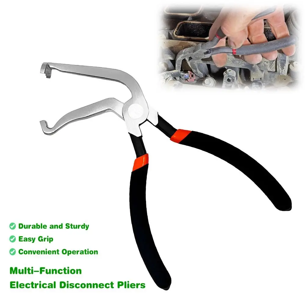 Upgrade 60 Degree Electrical Disconnect Pliers Automotive Electrical Plug Long Spark Plug Connector Disconnect Repair Tools