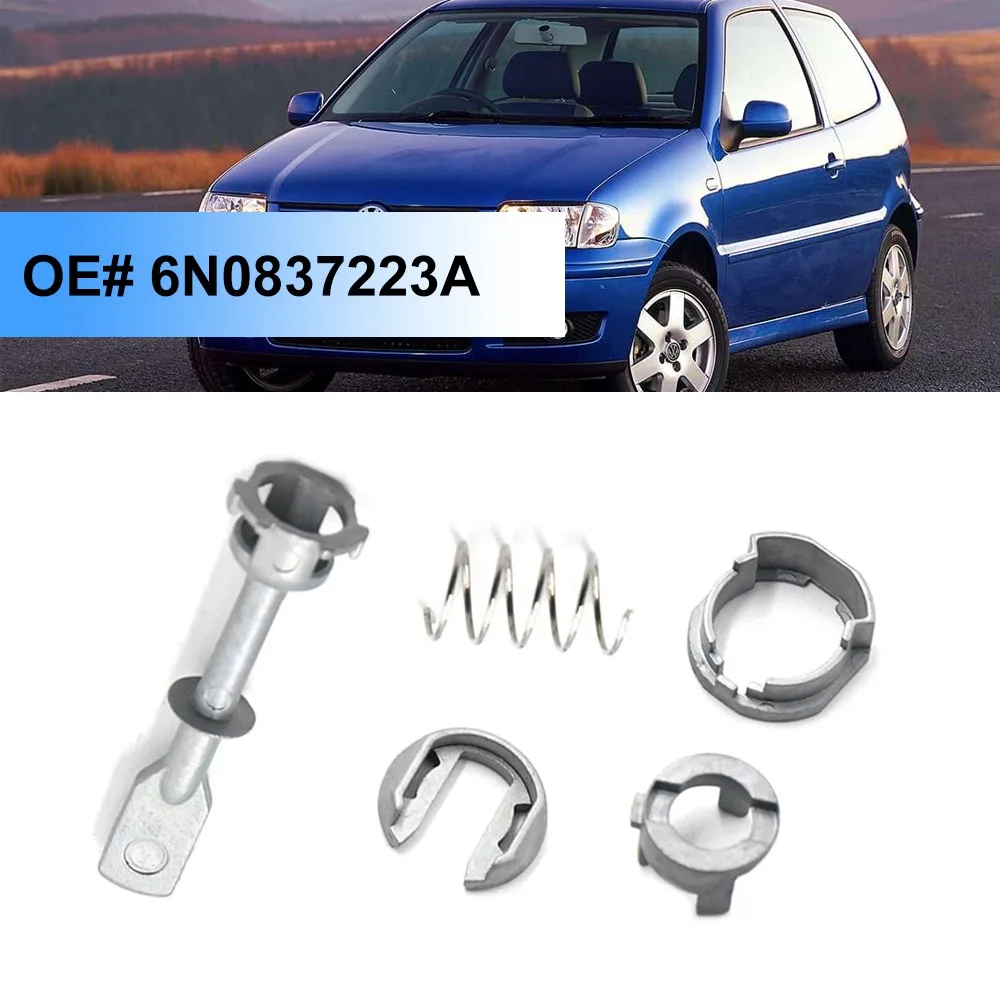 Front Left Right Door Lock Barrel Repair Kit 6N0837223A 1997 - 2002 Lock Cylinder Barrel Repair Tool Metal for VW Polo 6N