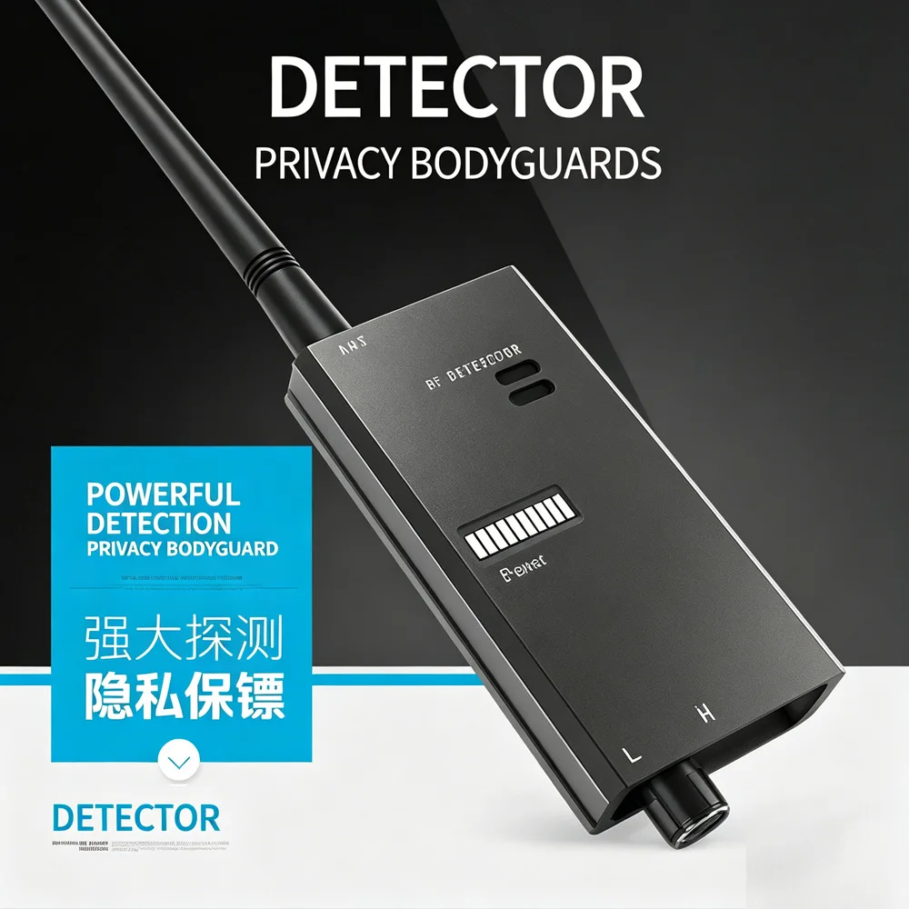 

Professional 10MHz-8000MHz Wireless RF Signal Detector Anti Spy Hidden Camera Detection GPS Tracker Finder with Sound Alarm