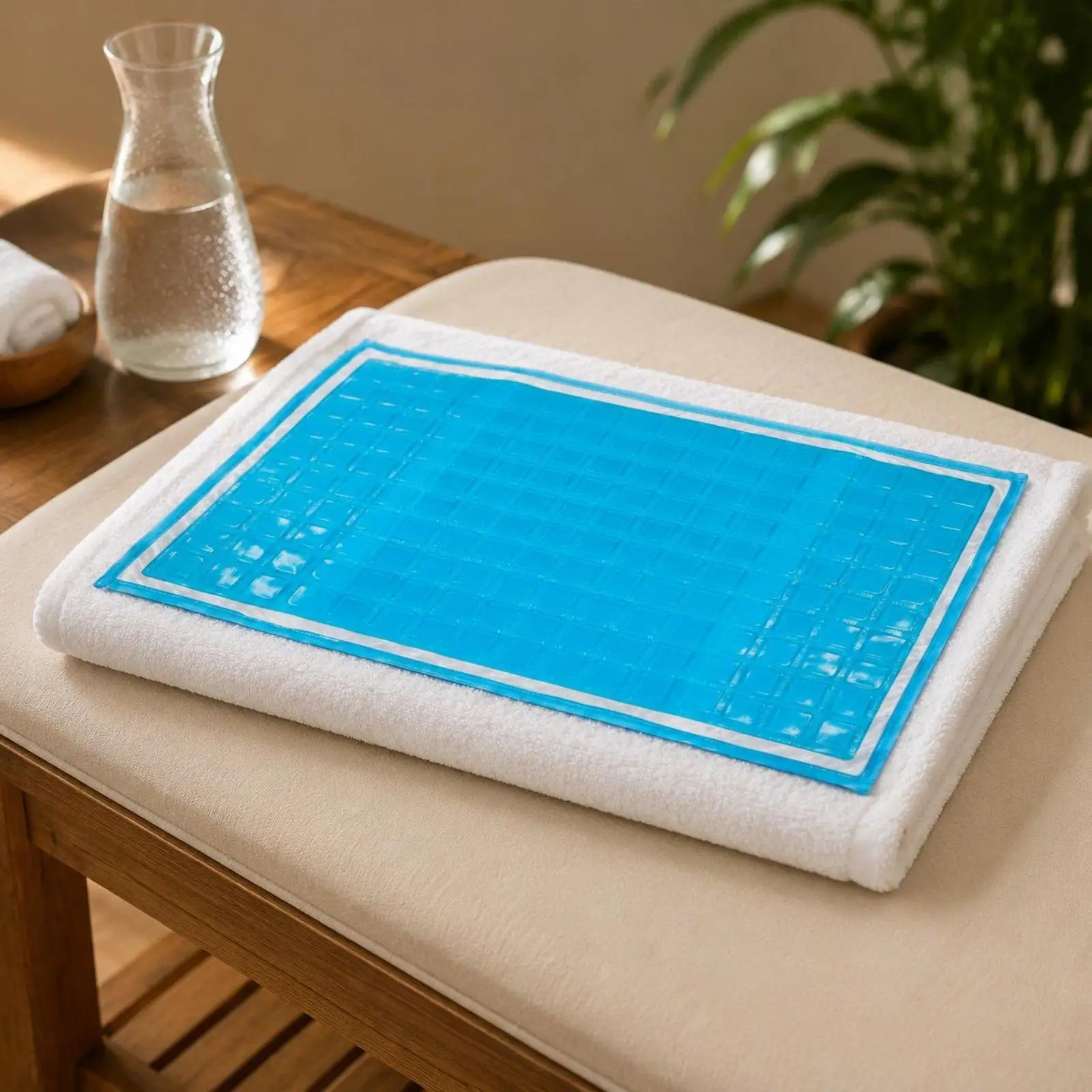 Cooling Gel Pillow Ergonomic Sleep Cushion Cooling Pad for Home Sleep Support and Summer Comfort view 3