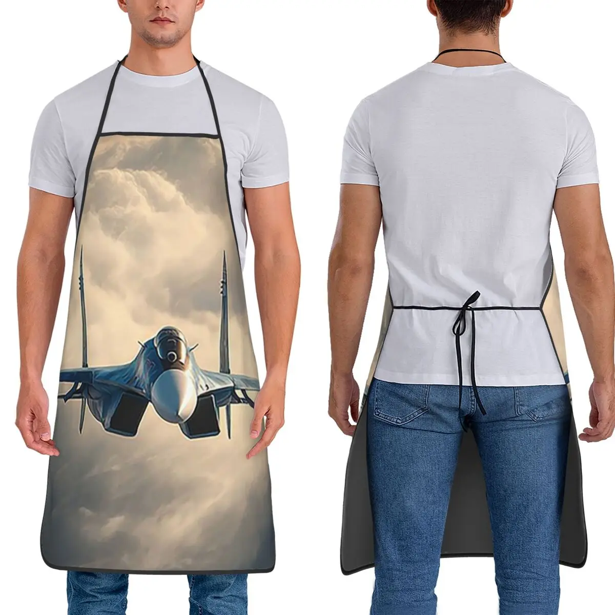 

Фартуки Sukhoi Su Wing Flash Over Clouds, фартуки для шеф-повара, приготовления пищи, выпечки, водонепроницаемый нагрудник, кухонный сарафан для уборки для женщин и мужчин