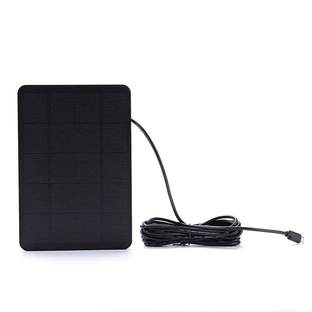 NEW 10W 5V Solar Panel Outdoor Solar Cells Charger Micro USB + Type-C 2 In 1 Adapter for Security Camera/Small Home Light System