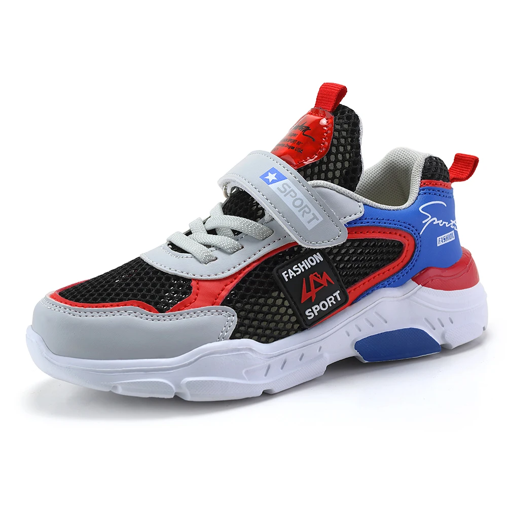 Hot Sale Kids Sneakers Non-slip Wear-resistant Children's Basketball Shoes Rotary Buttons Boys Outdoor Sports Shoes