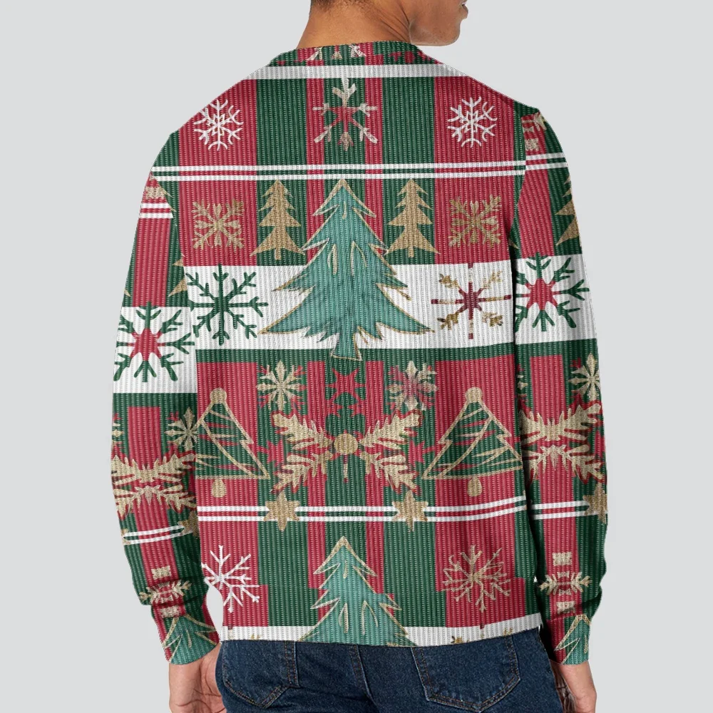 하라주쿠 커플 크리스마스 풀오버 겨울 긴팔 라운드넥 맨투맨 남성용 캐주얼 후드, 재미있는 휴일 상의, 멋진 의상