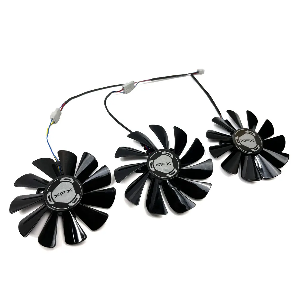 NEW 1SET CF1010U12S XFX RX 5600 XT 6GB GPU Fan，For XFX RX 5600 XT、RX 5700、RX 5700 XT Video card cooling fan