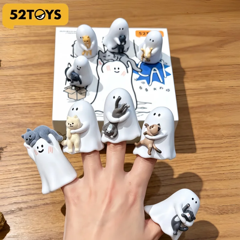 

New Hot Genuine 52toys Ghody Behold My Cat Blind Box Figures Tiny Blue Furbal Lucky Little Whiht Trendy Toy Collectible Gift Toy