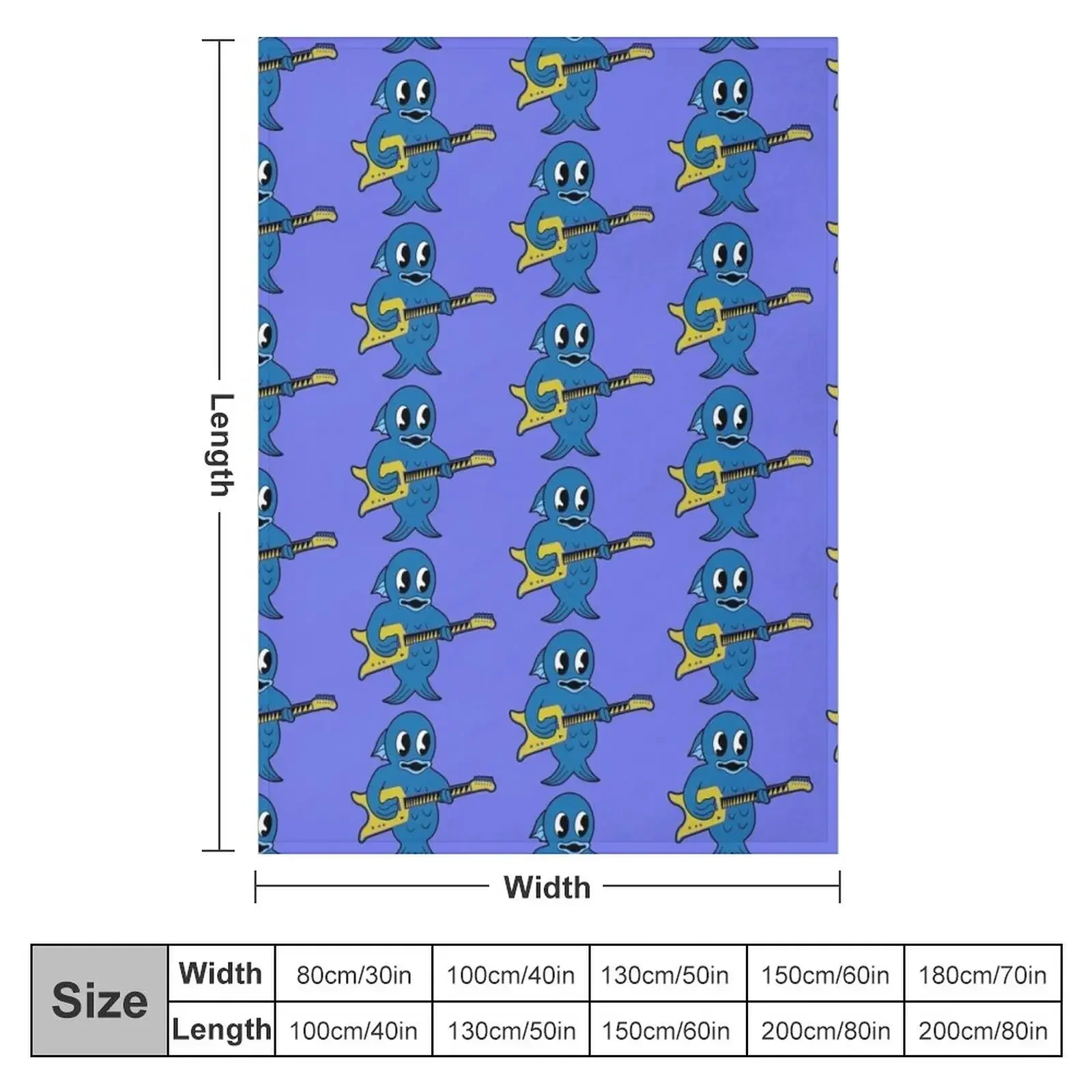 King Gizzard - Microtonal Fishie 2022 HQ version - All Proceeds to Charity Throw Blanket Bed Fashionable Blankets