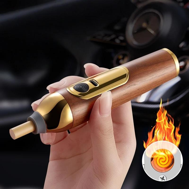 

Creative Cigarette Holder with Windproof Tungsten Wire Lighter Car Ashtray Portable Cigarette Accessories Personalized Gift