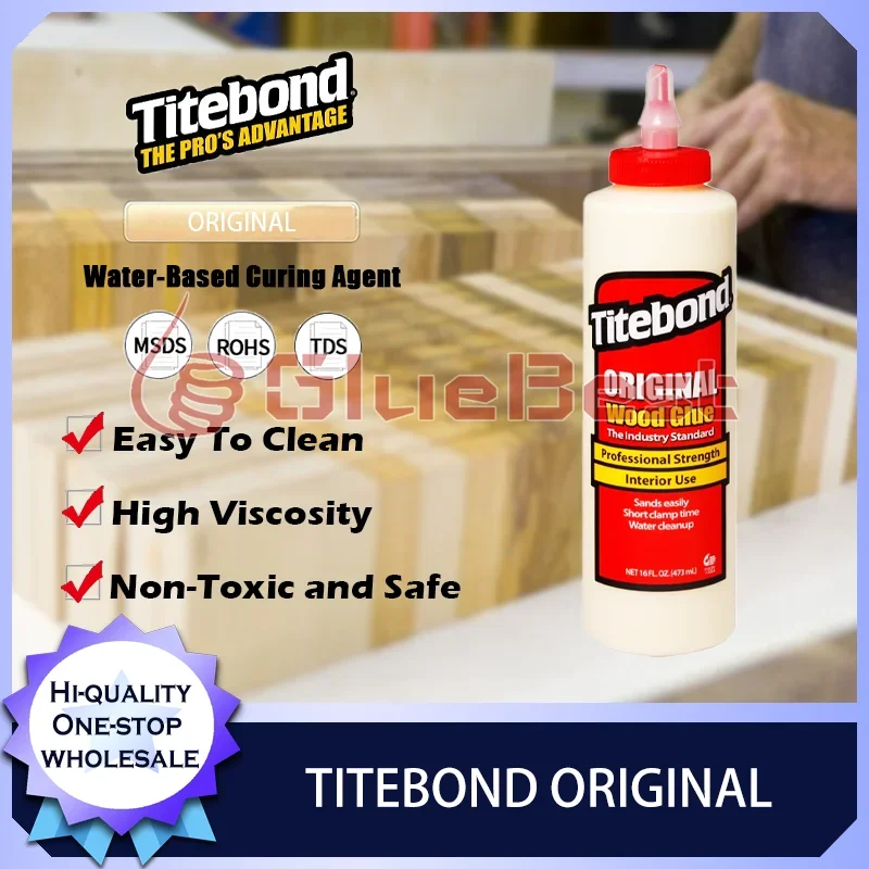 Titebond Original Curing Agent for Woodworking Basic White Resin for Strong Bonds and Easy Application Original Product