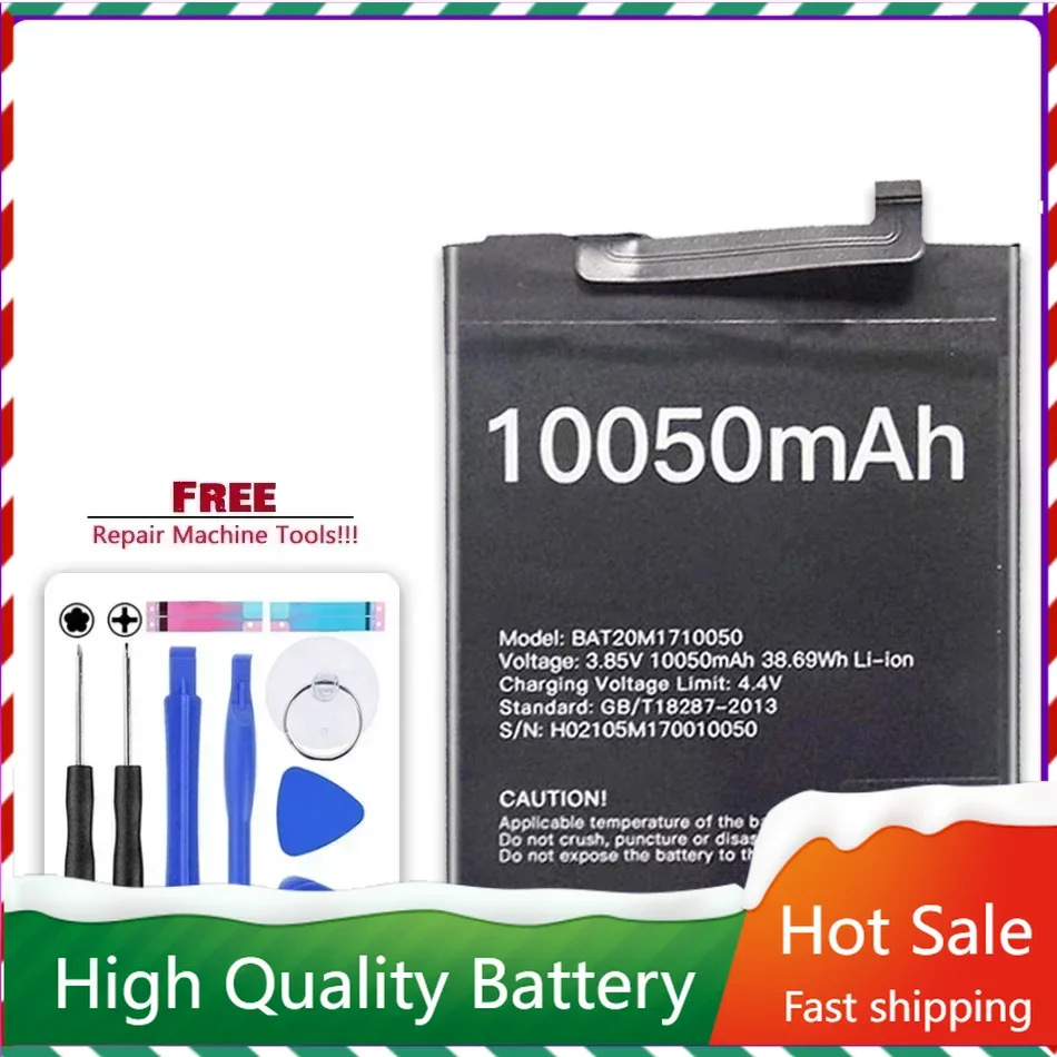 BAT20M1710050 10050mAh  Mobile Phone Battery for DOOGEE S59 Pro S59Pro Portable Batteries Warranty + Track Code