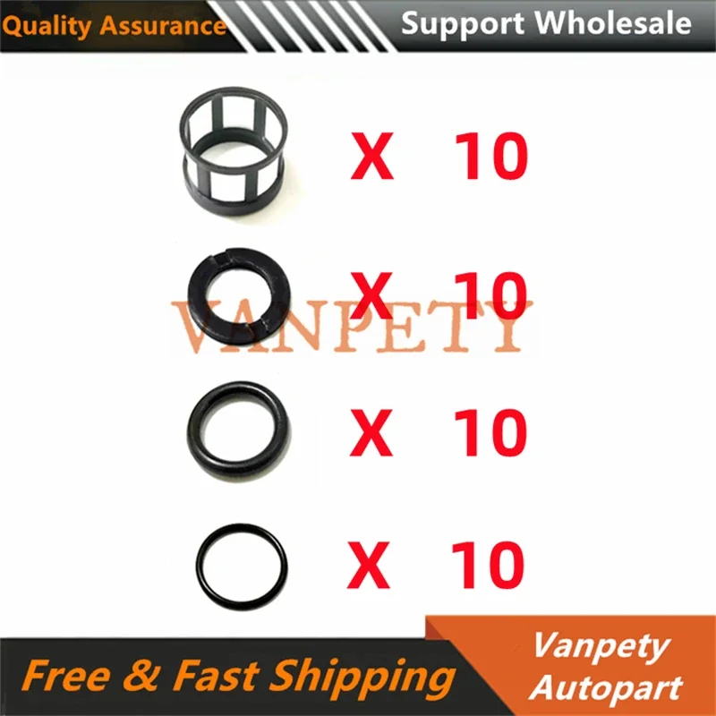 10 Sets NEW Parts 16600-9S200 16600-88G10 JS23-4 JS20-1 (AY-RK506) for Nissan D21 Fuel Injector Repair Kits