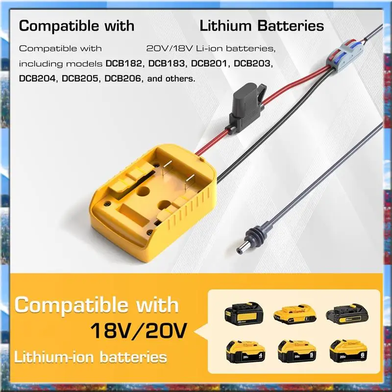 

Top Deals For Starlink Mini Power Cable 2M For Battery Charger Adapter To DC Power DCB-18V/20V Cable Cord Plug
