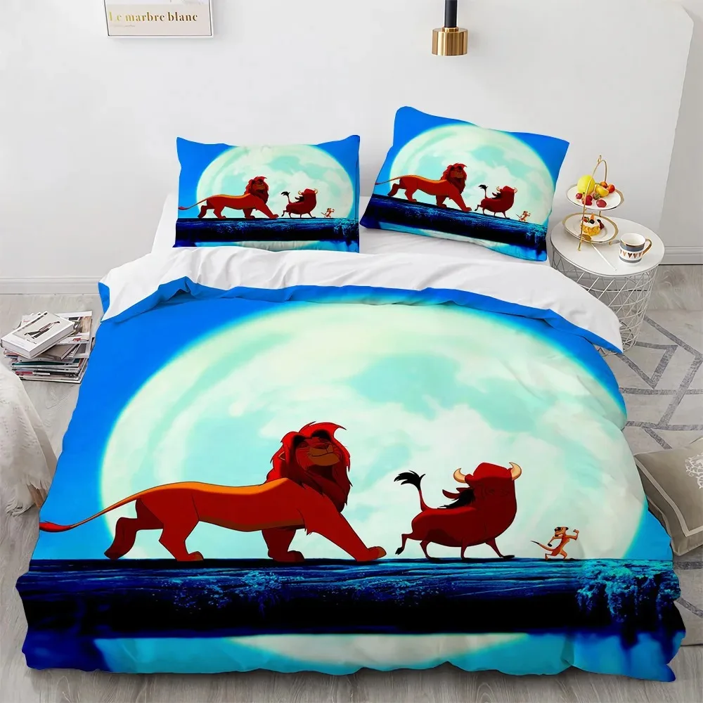 

Disney The Lion King Simba Duvet Cover Bedding Set Full Size Queen King Gift For Boys And Girls Adults Bedroom Decorations