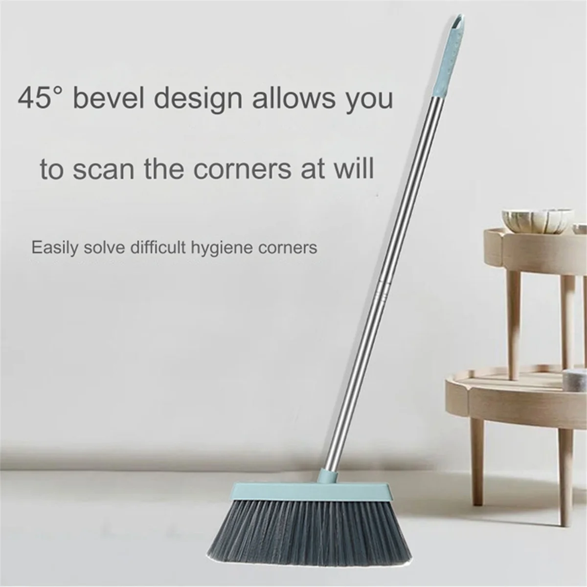 Dustpan Broom Set Floor Wiper Household Cleaning Long Handle Cleaning Set for Lobby Household Kitchen Cleaning Pink