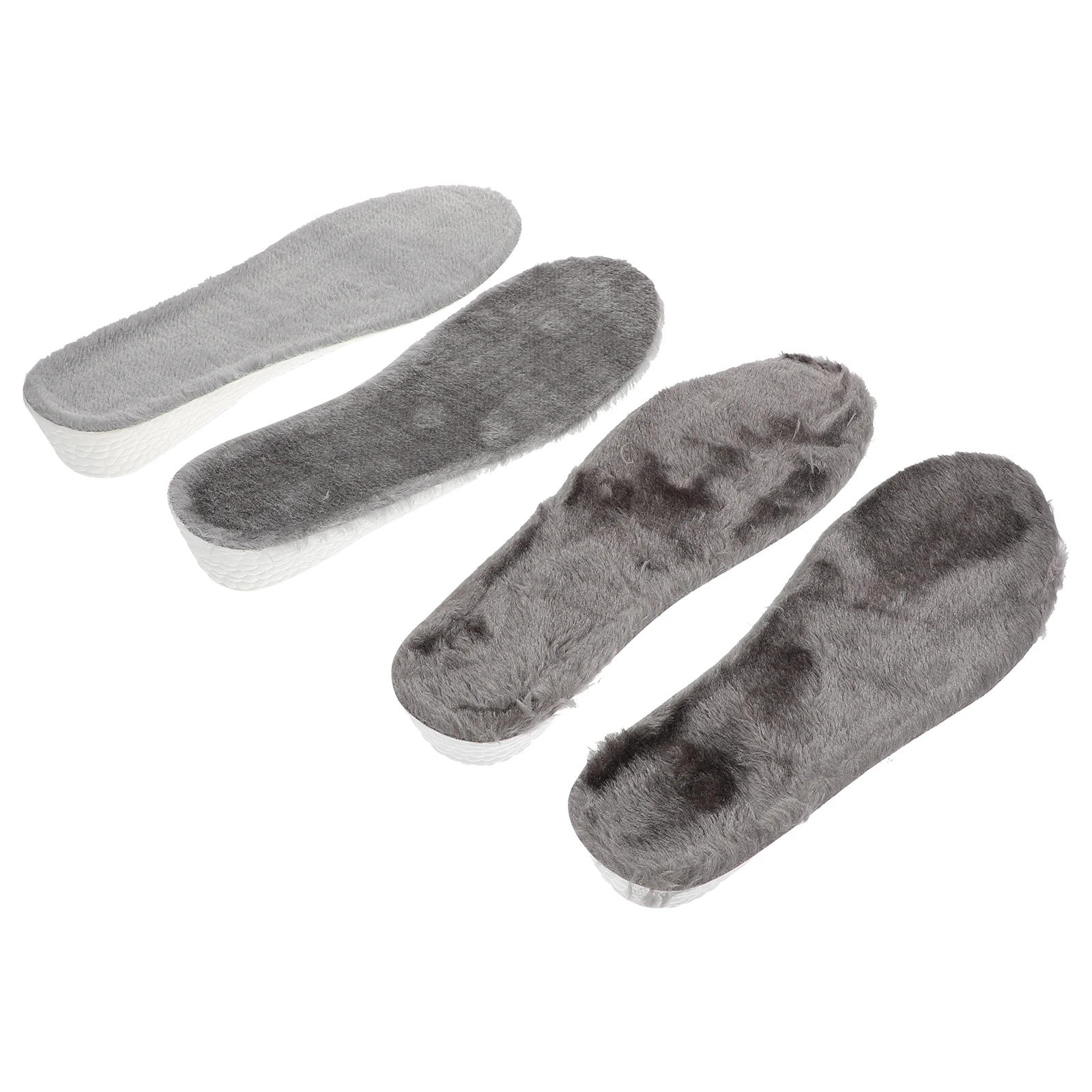 

Heightening Insoles Shock Absorbing Pads 2 Pairs Winter Men Women Sport Athletic Shoes Sweat Absorption Non Slip Foot Care