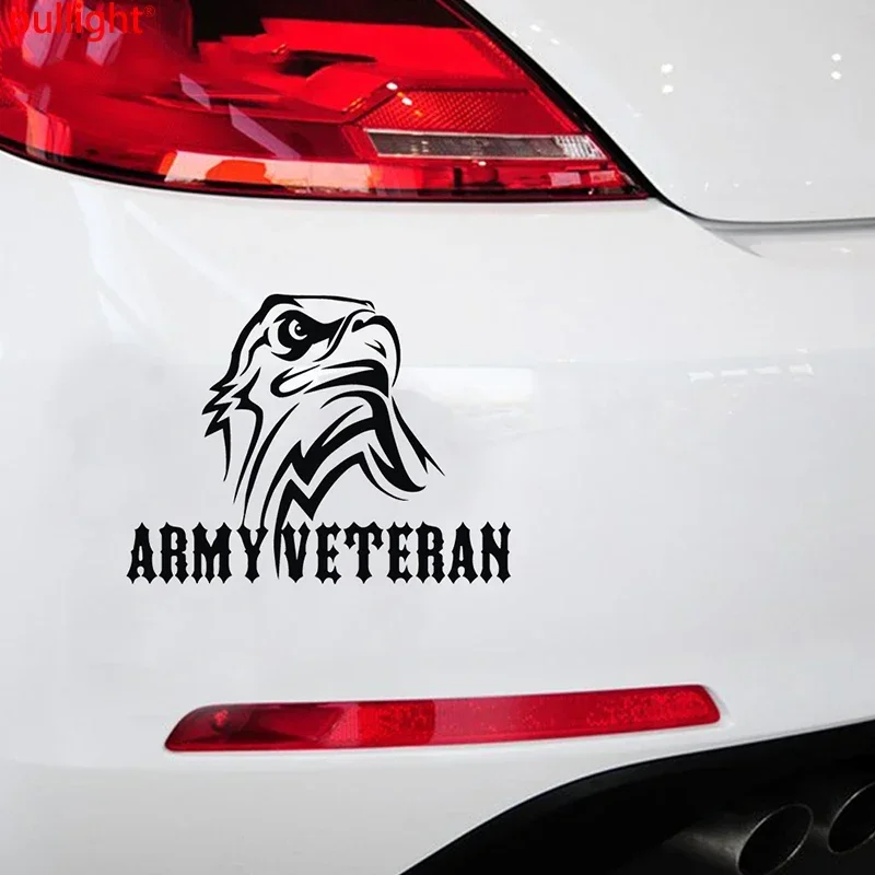 15 * 11.3cm veteran eagle head shaped car window bumper motorcycle accessories decoration vinyl car sticker