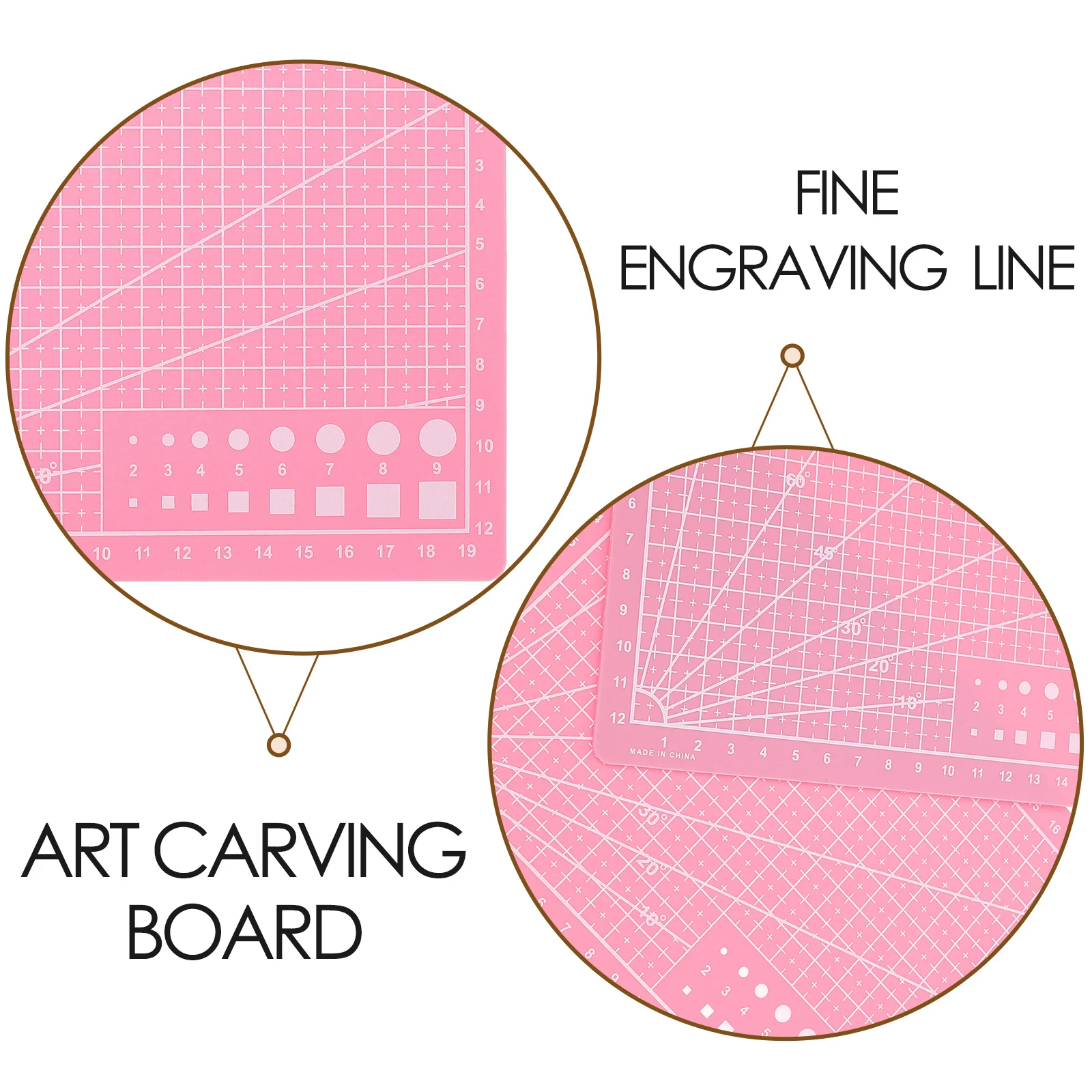 2 قطعة A5 المزدوج الوجهين Abs الذاتي شفاء قطع حصيرة لخياطة اللحف الحرفية الروتاري التشذيب لوح قياس هواية النسيج #6