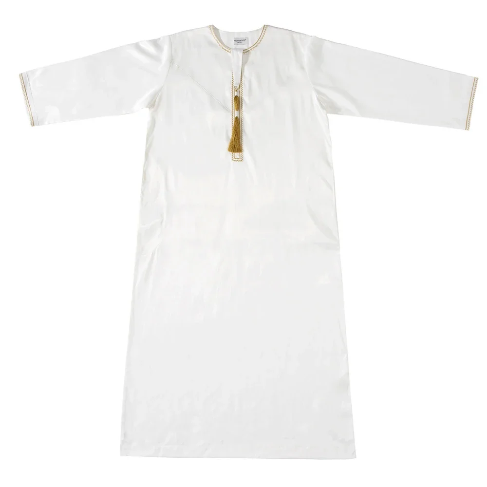 Dishdasha Eid Mubarak Djellaba Männer Robe Muslim Islam Kleidung Quaste Kleid Ramadan Dubai Türkei Abaya Kaftan Abayas Jubba Thobe