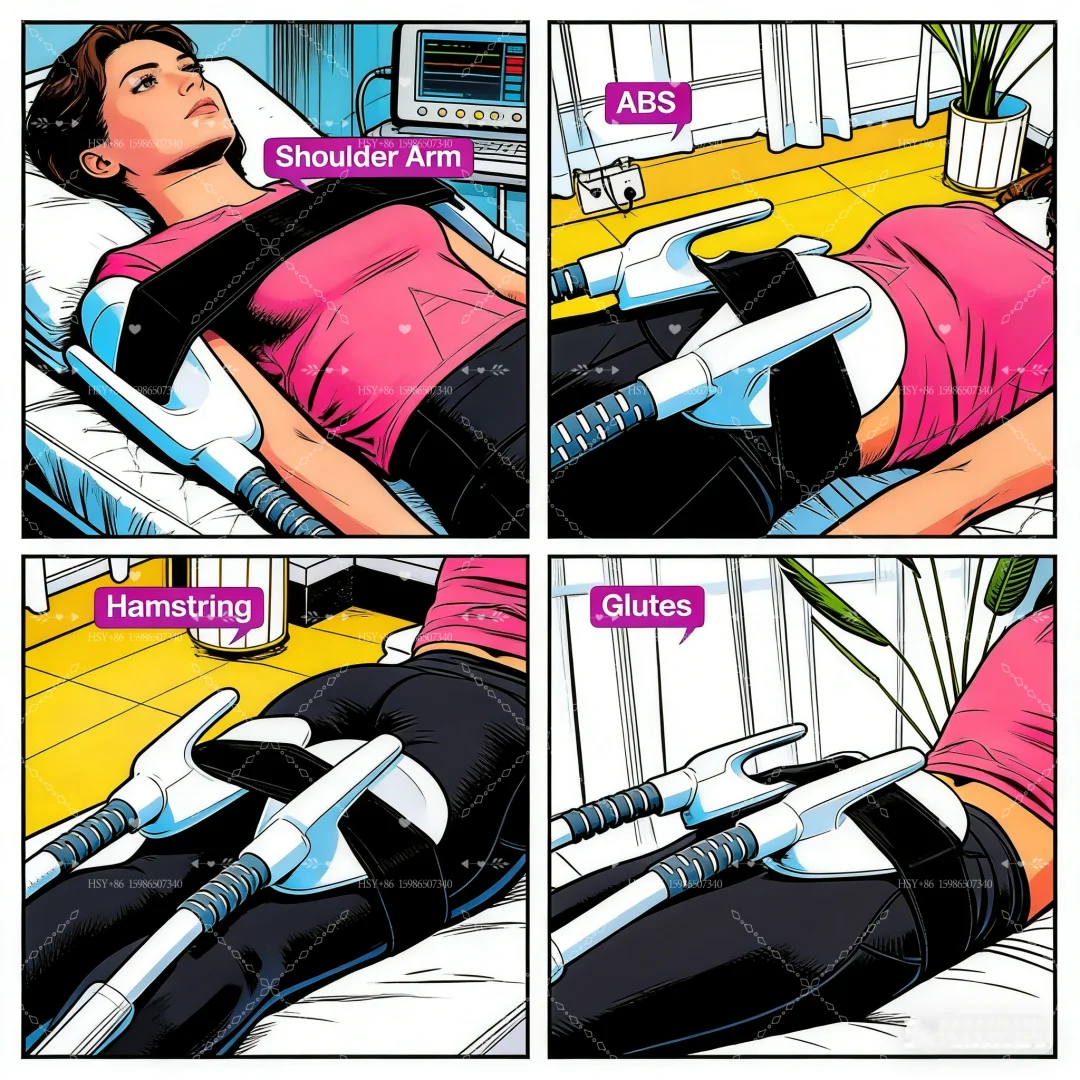 

EMS Body Sculpting Machine Hi-Emt NEO RF Sculpt Portable Weight Loss Device 15T 6500W 200HZ Muscle Stimulation Slimming Machine