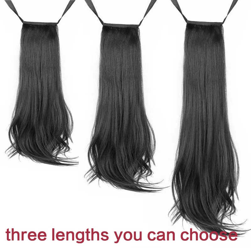 Synthetic Long Wavy Curly Ponytail for Women Drawstring ponytail Hair Extension Natural Fake Hairpiece