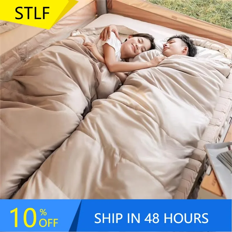 XMSJ Custom Eco-Friendly Camping Sleeping Bag Envelope Type Nylon 4 Season Cold Weather Professional Outdoor Emergency Travel Hi