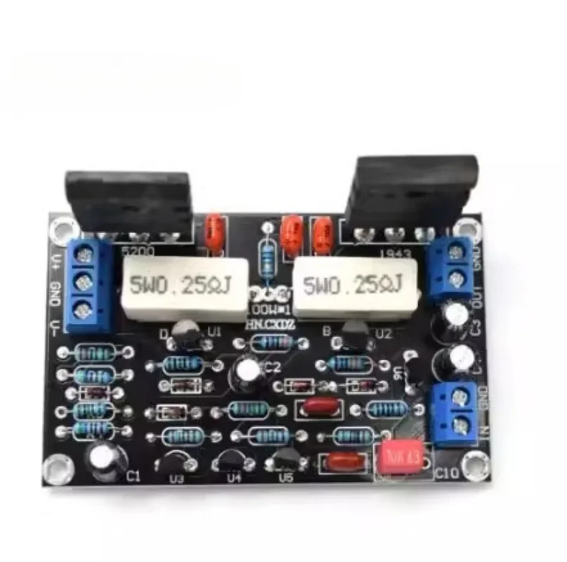 

Disassembly 2SC5200+2SA1943 Mono 100W Finished Post-stage Power Amplifier Board High-power Mono