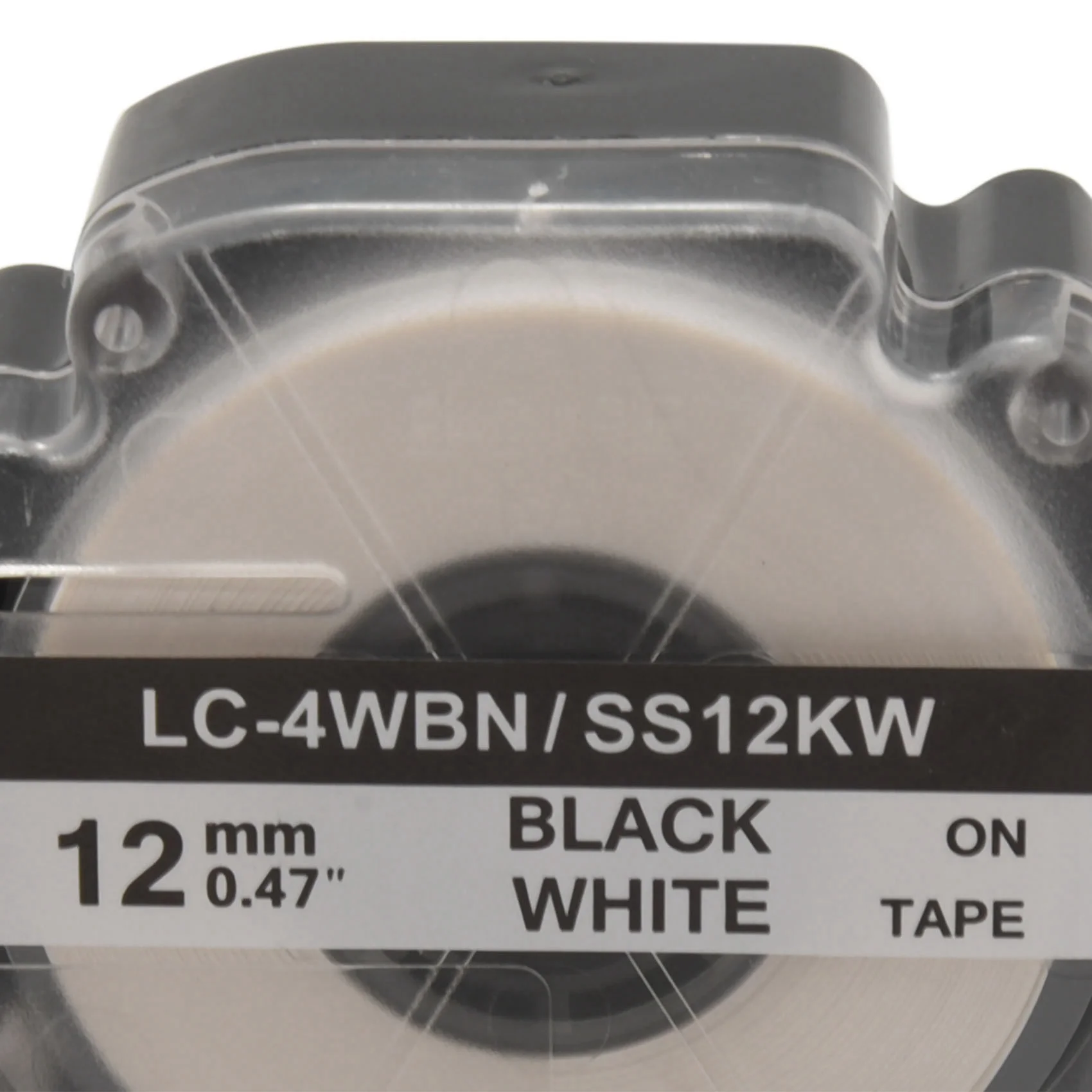 A44U 25 حزمة استبدال LK-4WBN LC-4WBN9(SS12KW) أشرطة الملصقات لإبسون Labelworks LW300 LW400 LW500 LW700 أسود على أبيض