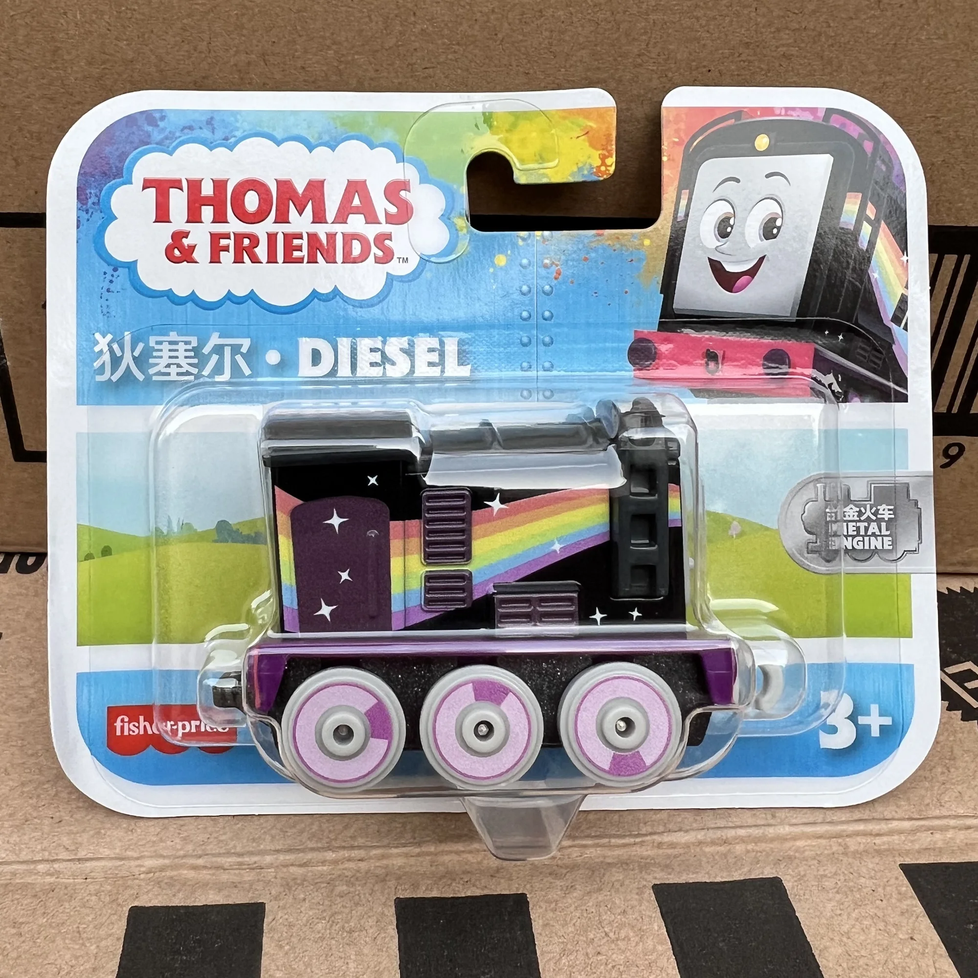 Original Thomas et ses amis Train jouets jouet de poche or Diesel Molley Lady Toby Rail Train modèle poche jouets personnalisé enfants cadeau