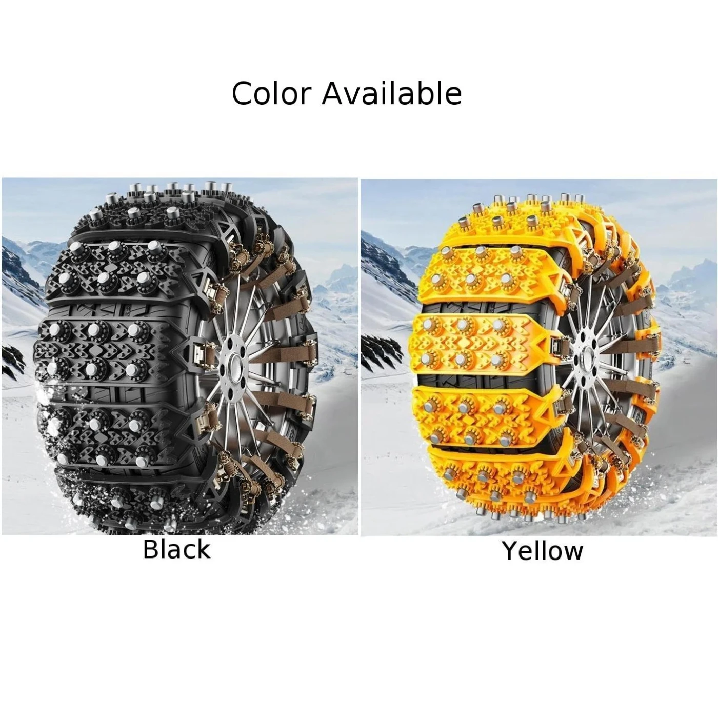 Ample Supply Anti Slip Wheel Tire Snow Chains Car Winter Outdoor Anti Skid Yellow Car Tire Complete Machine List