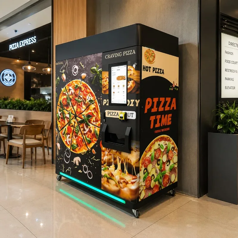 Commercial Pizza Oven Vending Machine Customized Modern Meal Retail Solution for Mall Corridor Hotel Lobby and Cafe