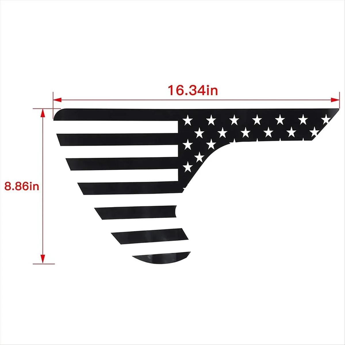 

#93Y Automotive Parts & Accessories,Side Fender Vent Sticker Cover Decals Trim Black (Black)