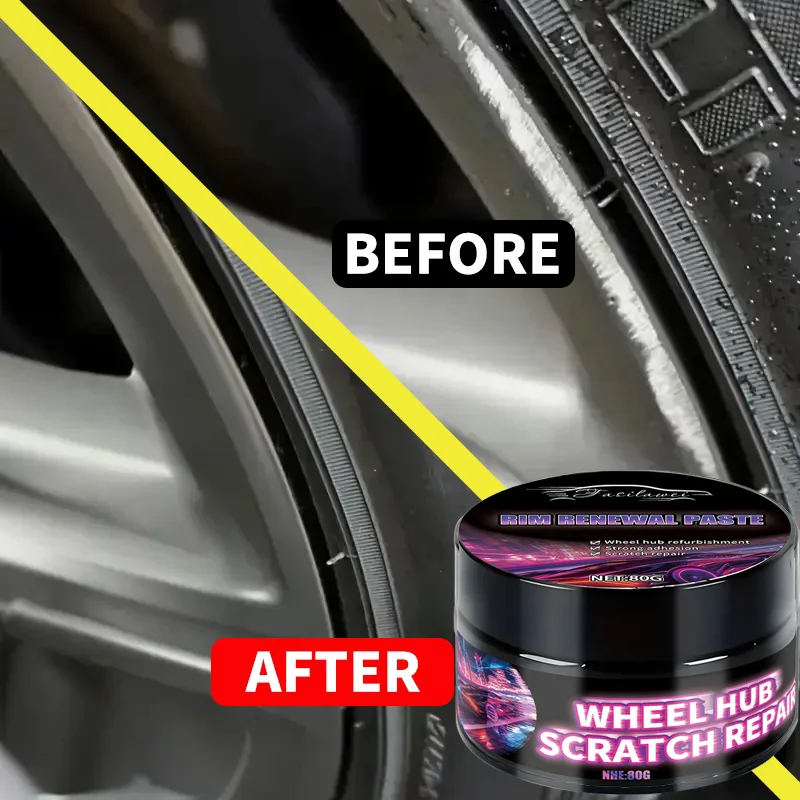 NEW!Wheel Scratch Repair Polishing Paste: Specially designed for the surface damage repair of car wheels, it effectively repairs