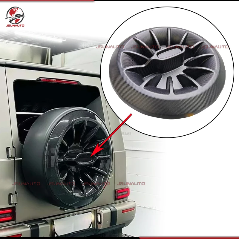

For Mercedes Benz G Class W464 G500 G550 G63 Premium Carbon Fiber Rear Tire Cover Spare Wheel Cover Exterior Accessories