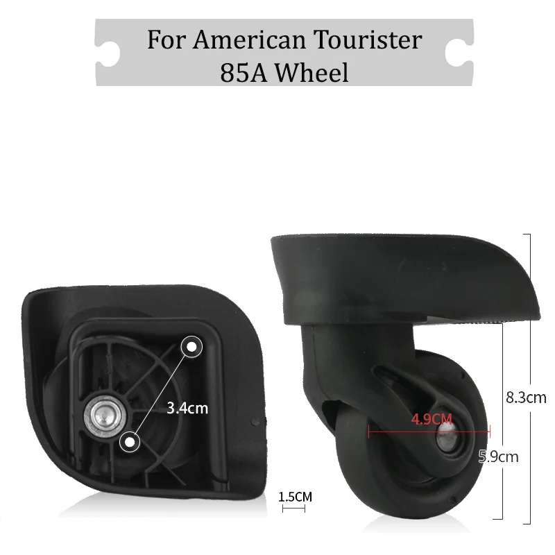 

For American Tourister 85A Luggage Wheel Replacement Universal Wheel Accessories Wear Resistant Travel Trolley Case Mute