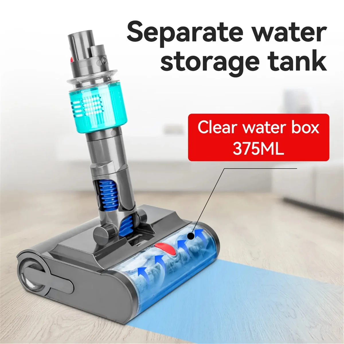 Tête de brosse de sol en velours doux léger pour aspirateurs Dyson, épurateur de sol, vadrouille de lavage, V7, V8, V10, V11, V15