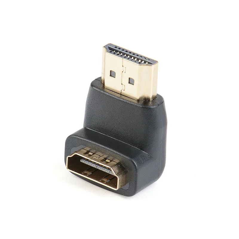 Per gomito 90 gradi compatibile HDMI maschio-femmina placcato oro interfaccia angolo versione a forma di L convertitore Video HD 1.4