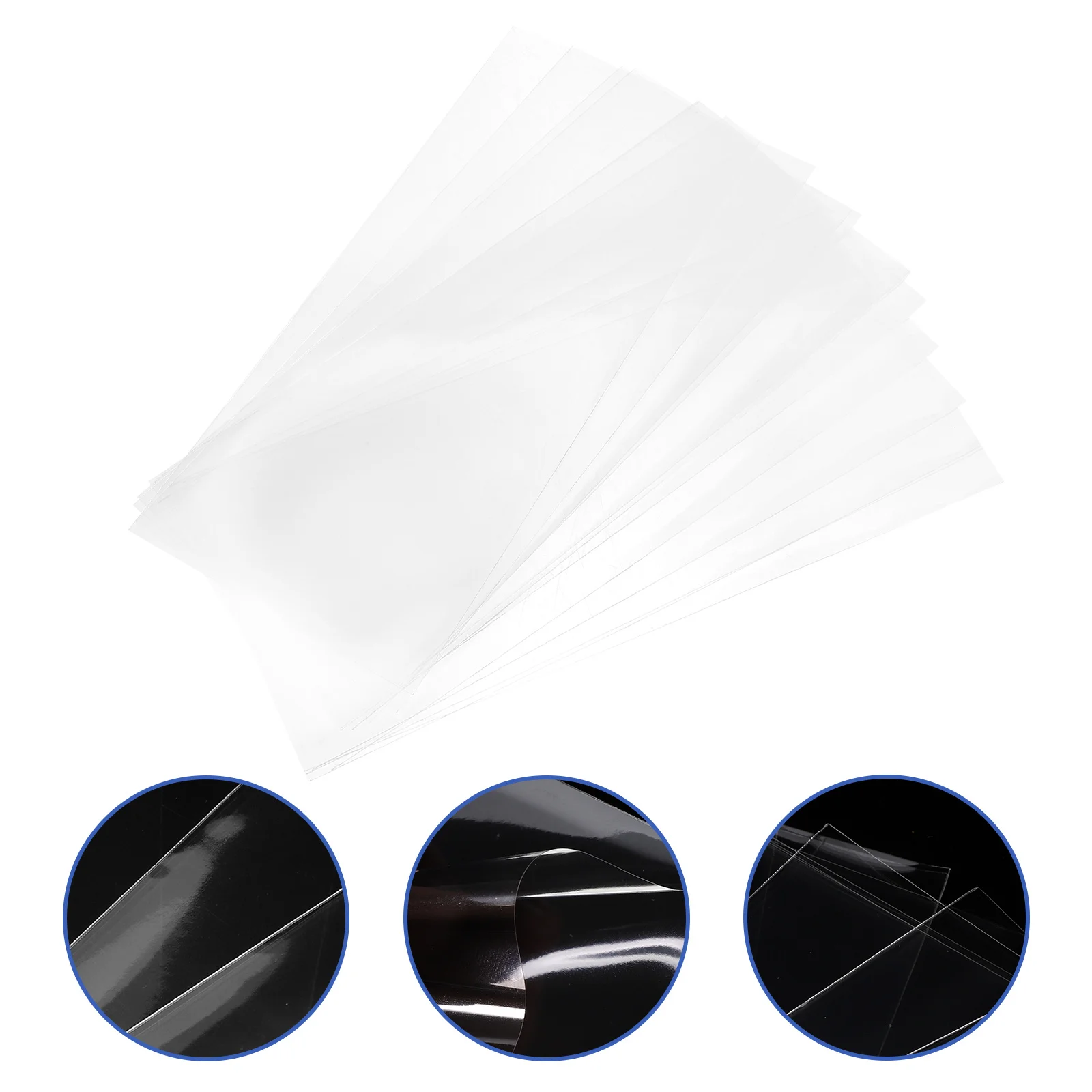 100 قطعة من أكمام الأوراق النقدية الشفافة، أكياس النقود الورقية، أكياس واقية لتخزين الأموال #4